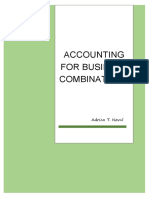 Accounting For Business Combinations: Adri N T. Nov L