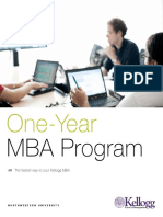 Kellogg I Year MBA Brochure