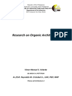 Research On Organic Architecture: Victor Manuel S. Velarde