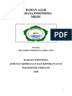 Bahasa Indonesia Mkdu Kebidanan Dan Keperawatan PDF