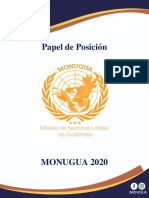 Guia de Papel de Posición - MONUGUA 2020