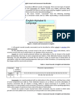 Unit 3. Principles of English Vowel and Consonant Classification