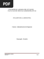 Syllabus Economia de Las Empresas