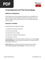 Class - 6 - Living Organism and Their Surroundings - T PDF