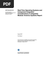 Real-Time Operating Systems and Component Integration Considerations in Integrated Modular Avionics Systems Report