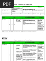 Hazard Assessment and Control Form