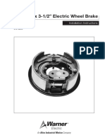 12-1/4" X 3-1/2" Electric Wheel Brake: Installation Instructions