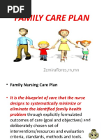 Family Care Plan: Zcmiraflores, RN, MN