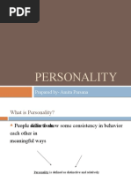 Personality: Prepared By-Amita Parsana