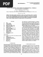 Finite Element Analysis On Horizontal Vessels With Saddle Supports