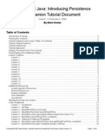 Eclipse and Java: Introducing Persistence Companion Tutorial Document