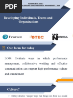 Developing Individuals, Teams and Organizations