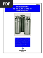 Liquid Nitrogen Container Instruction Manuals