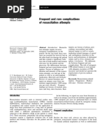 Frequent and Rare Complications of Resuscitation Attempts: Review