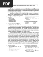 Chapter 1 Determining The Topic From Text