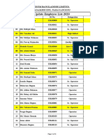 Update Employee List-2020: Erum Bangladesh Limited. Adamjee Epz, Narayangonj