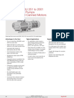 RUVAC WS/WSU 251 To 2001 Roots Vacuum Pumps With Air-Cooled Canned Motors