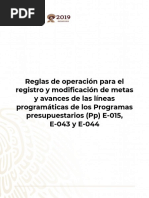 Reglas de Operación