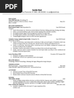 Exercise Science Resume