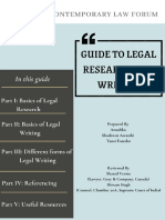 Guide To Legal Research and Writing