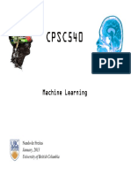 CPSC540: Machine Learning Machine Learning Machine Learning Machine Learning