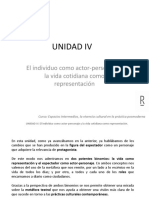 TEMA 4 El Individuo Como Actor-Personaje y La Vida Cotidiana Como Representación