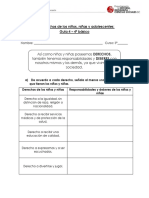 Guía 4 - 4to - Derechos y Deberes Niños