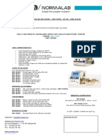 ASTM D 92 - ISO NF EN 22592 - ISO 2592 - IP 36 - DIN 51376: Distributed by Contact