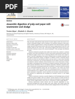 Anaerobic Digestion of Pulp and Paper Mill Wastewater and Sludge