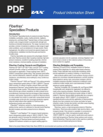 Fiberfrax Specialties Products: Product Information Sheet