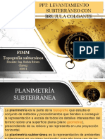 PPT: Levantamiento Subterráneo Con Brujula Colgante