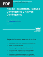 Semana 7 NIC 37 Provisiones Pasivos y Activos Contingentes