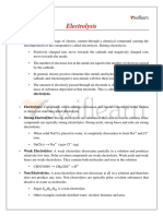 ICSE 10 Chemistry Electrolysis 