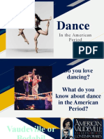 Dance: in The American Period