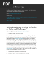 Computer Technology: Mitigation of Water Fouling: Technolo-Gy Status and Challenges