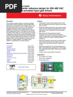 Three-Phase Inverter Reference Design For 200-480 VAC Drives With Opto-Emulated Input Gate Drivers