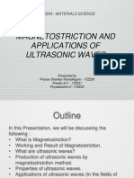 Magnetostriction and Applications of Ultrasonic Waves: 15Z204 - Materials Science