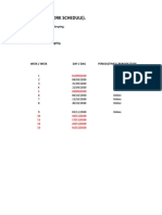 Semester Plan (Work Schedule)