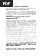 CONTRATO DE ARRENDAMIENTO 402 Colinas