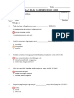 Soalan PBD Setara Pendidikan Moral Tahun 3