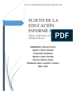 INFORME DE SUJETO DE LA EDUCACION 1 - 2020 Final