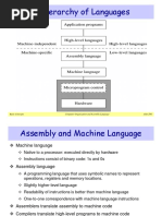 A Hierarchy of Languages: Basic Concepts Computer Organization and Assembly Language Slide 1/43