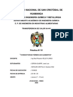 Conductividad Térmica en Alimentos