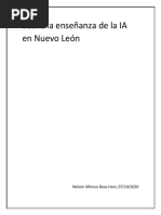 Sobre La Enseñanza de La IA en Nuevo León