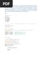 DHT11 Arduino Program