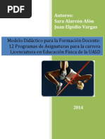 Modelo Didactico para La Formacion Docente en Educacion Fisica Programas de Asignaturas PDF