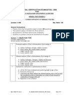 2 National Certification Examination - 2005 FOR: Energy Managers and Energy Auditors Model Test Series-1