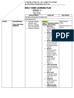 GRADE 11 COOKERY - Week Plan