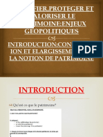 Introduction:construction Et Elargissement de La Notion de Patrimoine