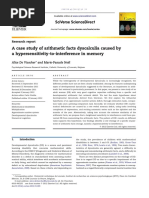 A Case Study of Arithmetic Facts Dyscalculia